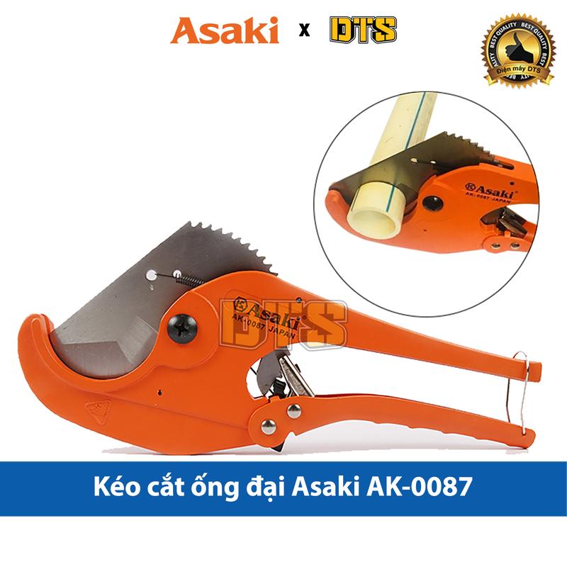 Kéo cắt ống nhựa PVC PPR PE 63mm đa dạng hạng nặng Asaki AK-0087 Loại lớn Kéo cắt ống nước kìm cắt ống nhựa nhiệt