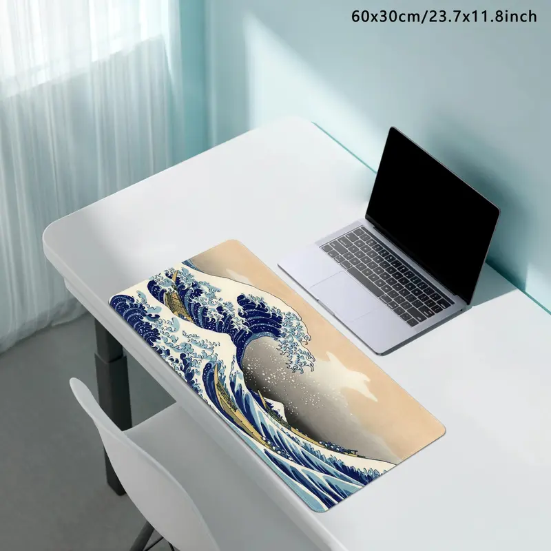 The Great Wave Mouse Pad, Rectangle Gaming Mouse Pad, Waterproof Non-slip Rubber Base Mousepad, Desktop Mouse Mat for Home Office Game Room 3