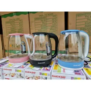 Ấm Siêu  Thuỷ Tinh 2.0 L,Cao Cấp Công Xuất 1500W Bình Siêu  Trong Suốt Cường Lực Đèn LED Tự Ngắt Khi Sôi Đun Nước Bình Đun Nước Đun Siêu  ấm  siêu  tốc ấm  siêu lít 5