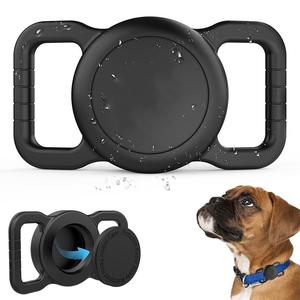 Soporte impermeable para collar de perro, funda protectora de silicona para collar de mascota, accesorios para collar de mascota para Apple Airtag, accesorios para perros y gatos