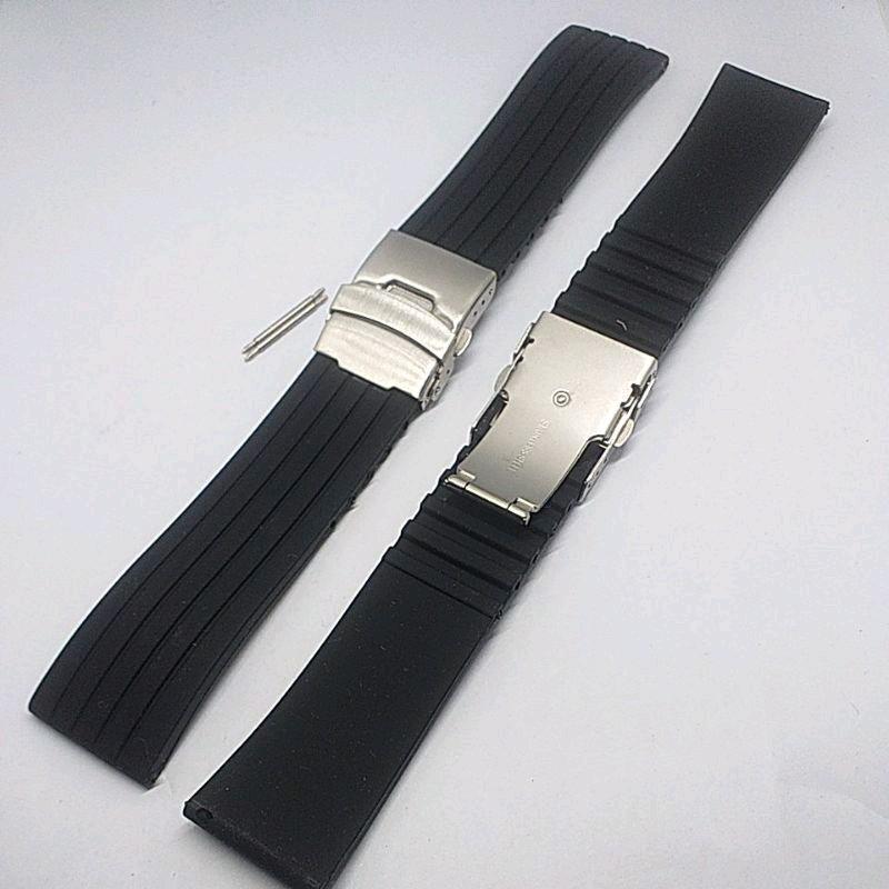 TALI STRAP JAM EXPEDITION KARET UKURAN 22 24MM RUBBER SILICONE STRAP EXPEDITION FREE PEN 0