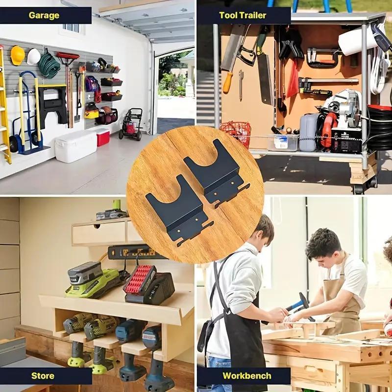Product Introduction of Angle Grinder Wall Mounted Bracket, Durable Power Tool Storage Organizer Holder, Easy Wire Placement Tool Holder for Home & Office 2
