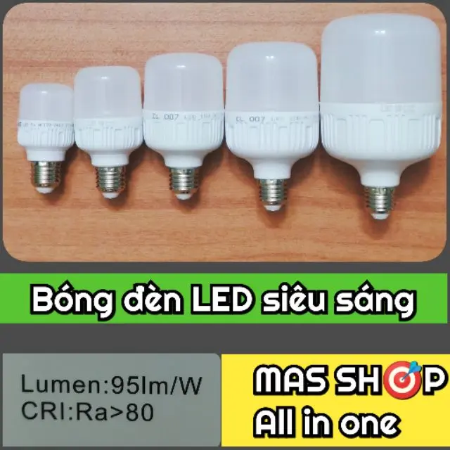 Bóng đèn LED trụ 5W - 10W - 15W - 20W - 30W / SIÊU TIẾT KIỆM 0
