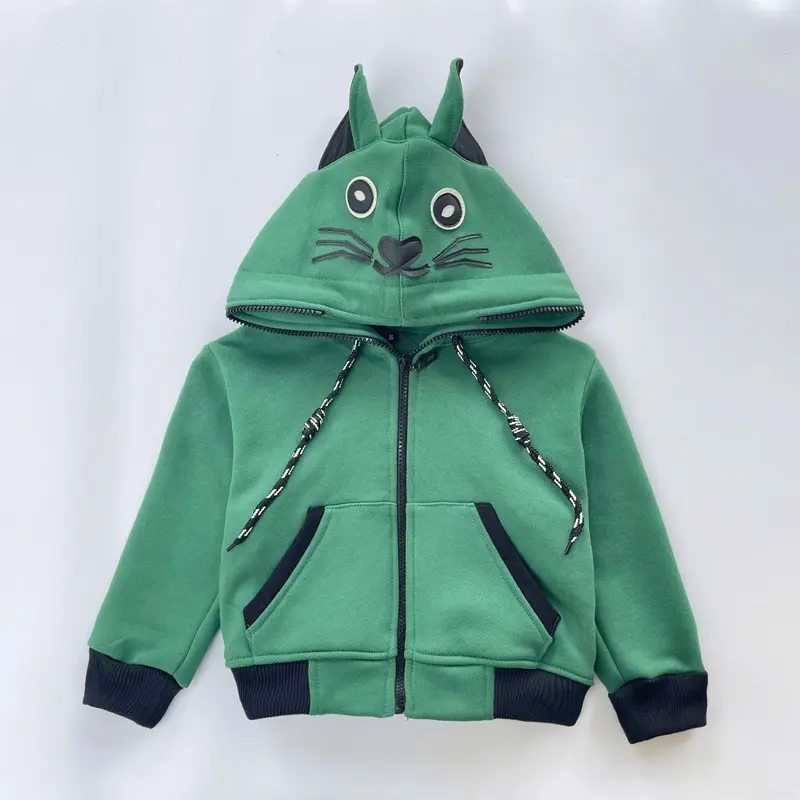 Áo khoác cho bé từ 8kg-30kg, họa tiết  thú cưng cute, có nón, chất liệu mềm mại.  Form unisex thích hợp cho cả bé trai và bé gái. 6