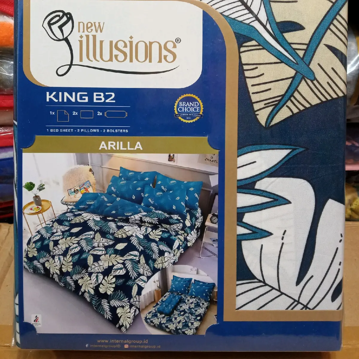 SEPRAI ILUSION 180X200 King Size Katun Bunga