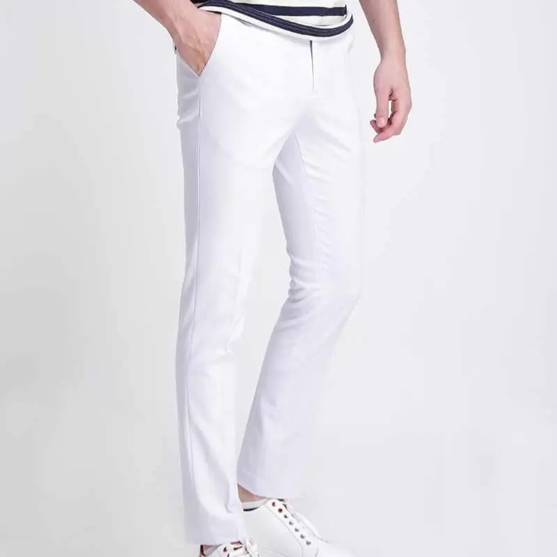 Quần dài nam Tây Âu co giãn 2 chiều màu trắng - Pants, Menswear Quần Âu