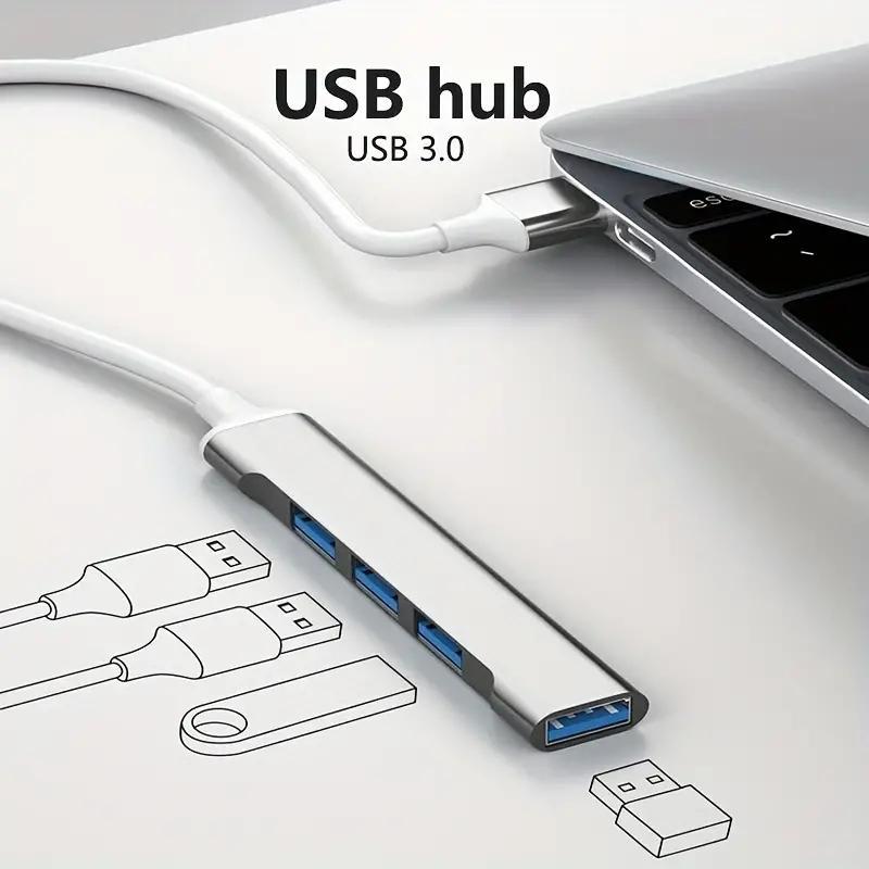 4-in-1 USB 3.0 Hub, 4-Port USB Hub USB Splitter USB Expander for Laptop, Xbox, Flash Drive, HDD, Console, Printer, Camera, Keyboard, Mouse 5