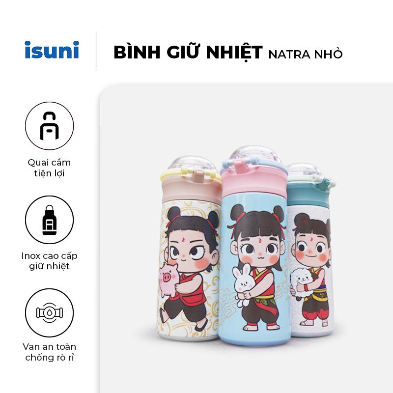 Bình giữ nhiệt in hình Natra dễ thương - Giữ nhiệt từ 6h-8h- An toàn, có ống hút siêu cute topgia cầm tay ly civago y17 nước nhỏ gọn cho học sinh xịn đẹp binh giu nhiet việt nam