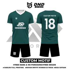 Jersey Futsal Sepak Bola Custom Motif Gratis Nama Nomor Punggung