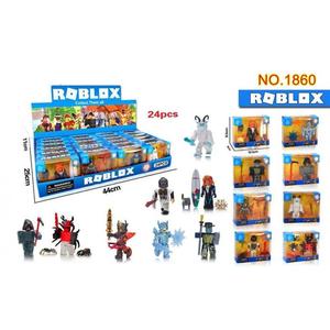 ROBLOX Virtual World Game Peripheral Figures Building Blocks Dolls Ornaments Set of 24 (Head, Arms, and Legs Movable) set  blind  box