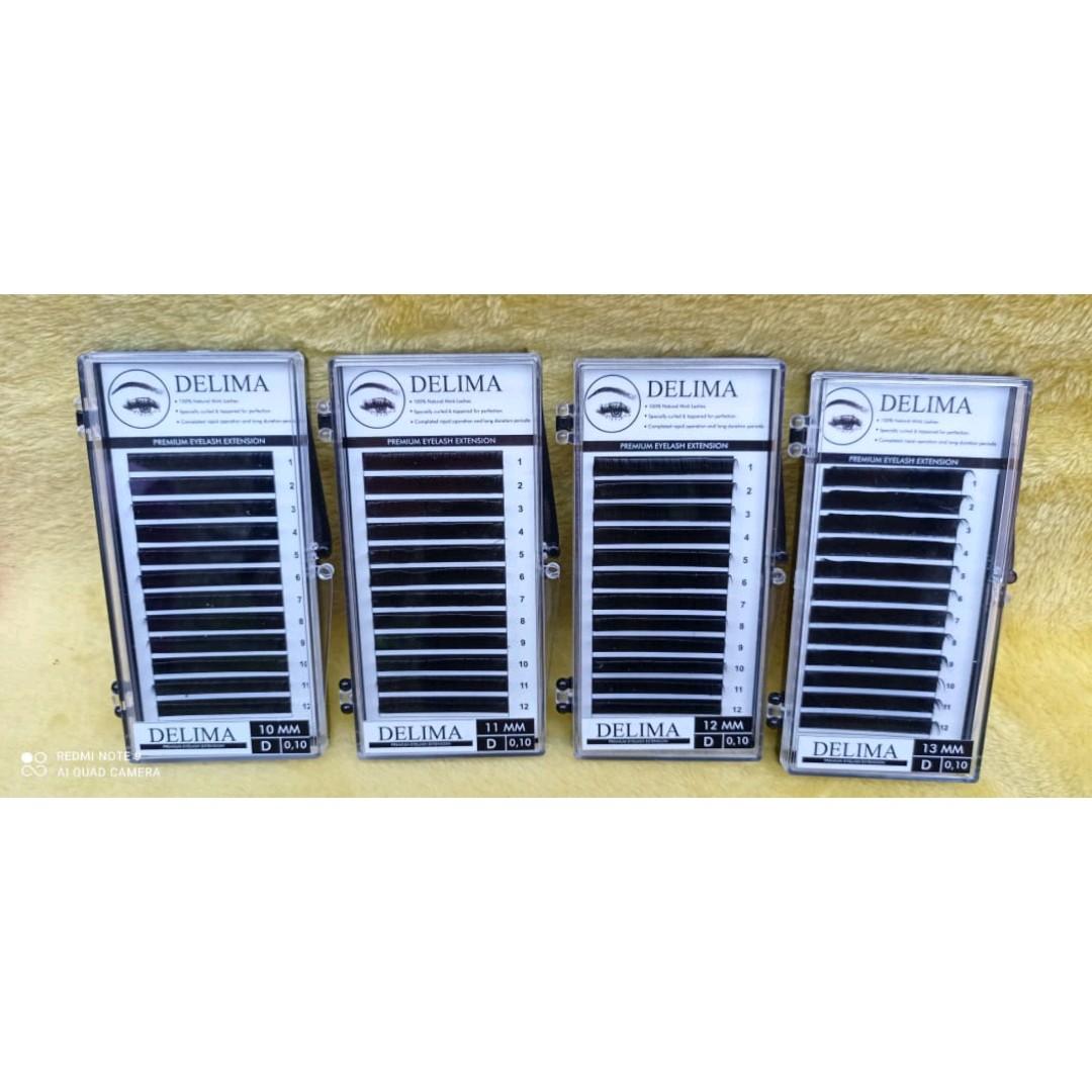 Eyelash Extension Lembut, halus dan lentik ukuran 0,10D eyelash  extension