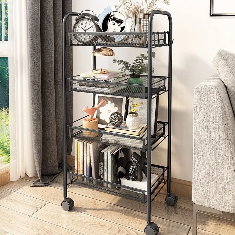 Xe đẩy/Xe để đồ 3 tầng khay lưới thế hệ mới, kệ đa năng có bánh xe - di chuyển dễ dàng - chịu lực tốt. 1