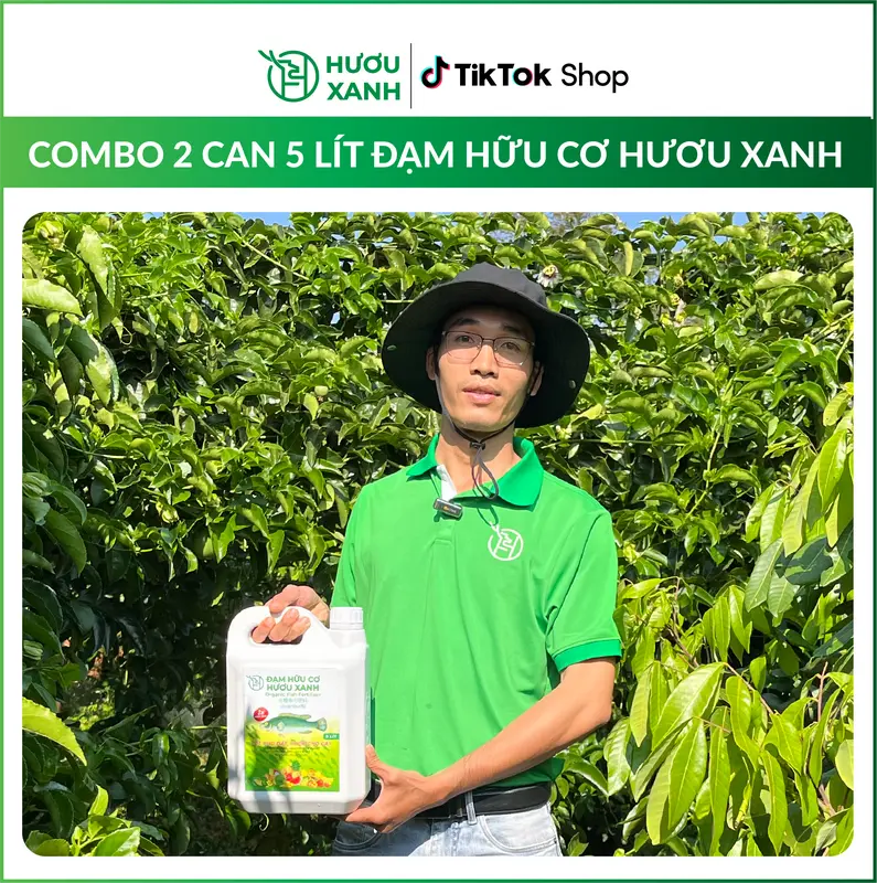 [COMBO 2 CAN 5 LÍT] Đạm Hữu Cơ Hươu Xanh Giúp Cây Bật Mầm, Xanh Lá, Bung Cành, Đẻ Nhánh Mạnh, Nuôi Trái, Phục Hồi Sau Thu Hoạch 6
