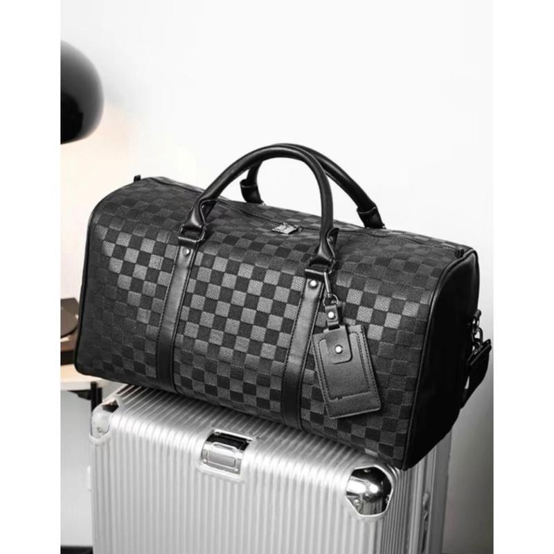 Túi Trống Du Lịch Chất Liệu Da Caro Size Lớn 2