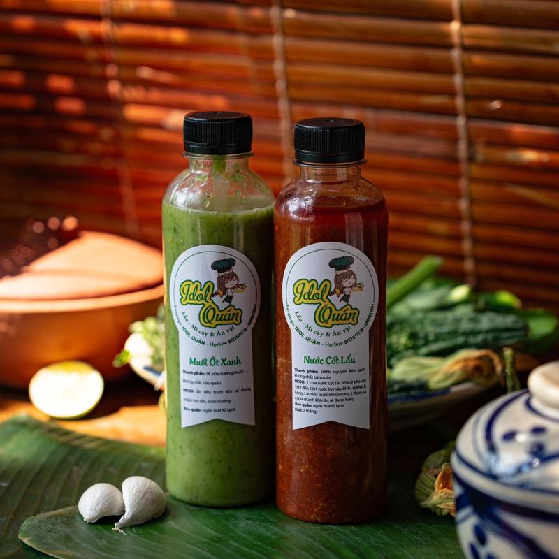 Combo nước cốt lẩu thái + muối ớt xanh