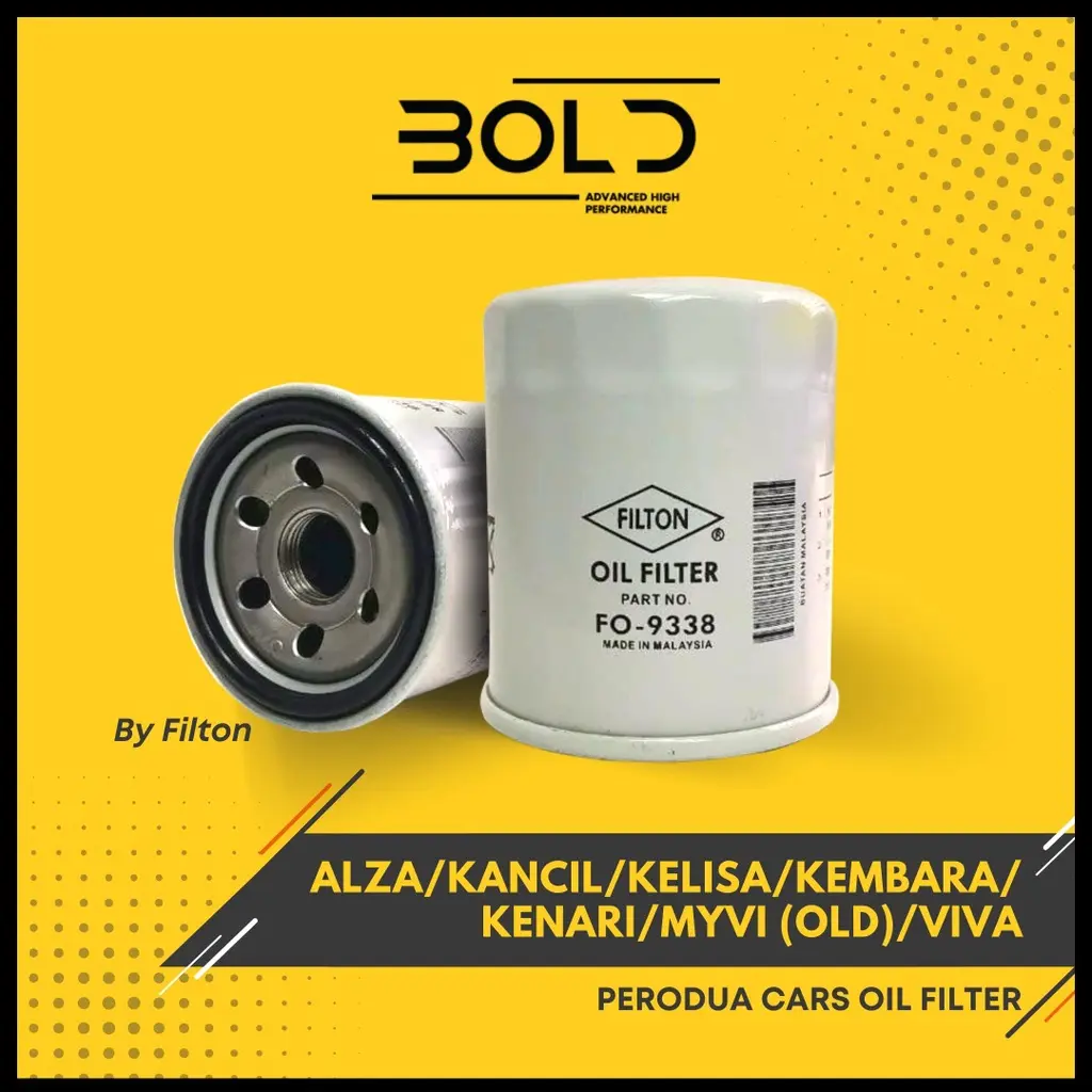 Perodua Engine Oil Filter Kenari / Kembara / Kancil / Kelisa / Myvi(old) / Viva/ Alza