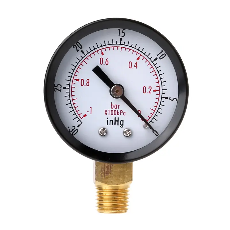 Áp Kế Chân Không Cầm Tay, Đồng Hồ Đo Áp Suất 0-30psi 0-2bar, Hiệu Suất Ổn Định Mini, Đồng Hồ Đo Mặt Số Quy Mô Kép, Màn Hình Kỹ Thuật Số 6