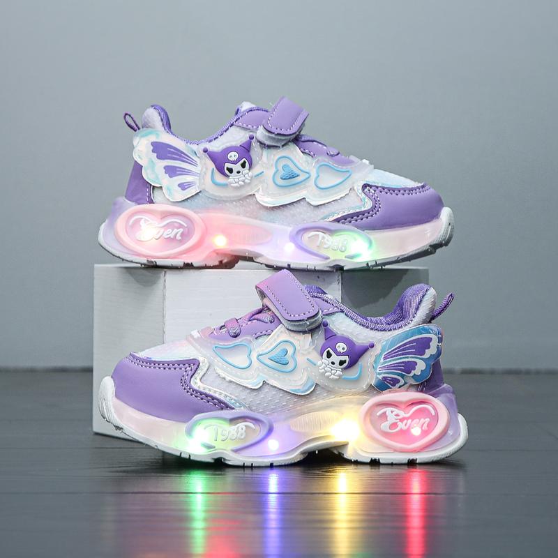 Sepatu Anak LED Perempuan Sol Lampu Led Kuromi Sebelah - FLT260 - Shop ...