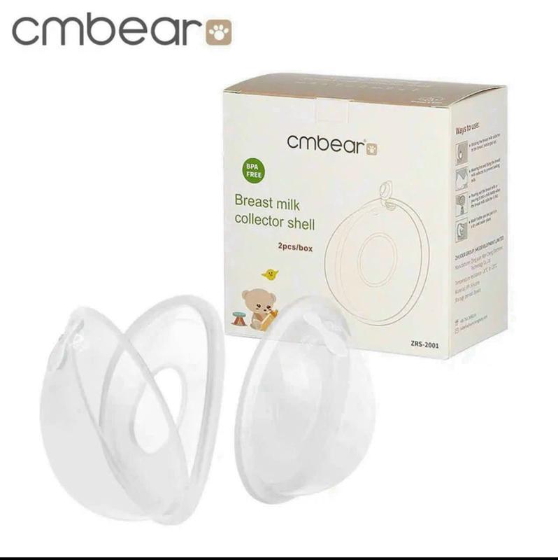  Hộp 2 phễu hứng sữa chống tràn CMBEAR an toàn silicon pheu hung 