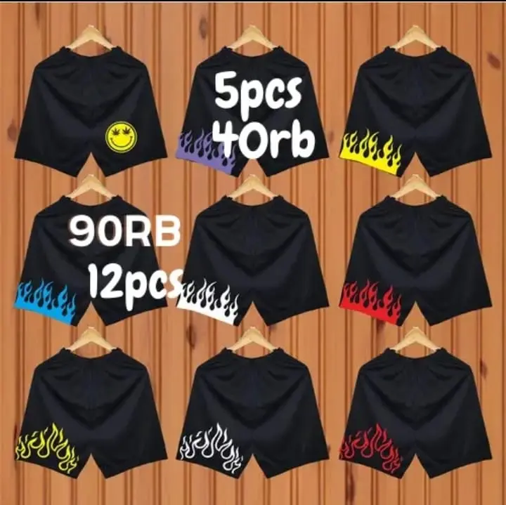 paket 3pcs boxer pria dewasa premium boxer motif distro boxer api pria celana wanita Harian Santai