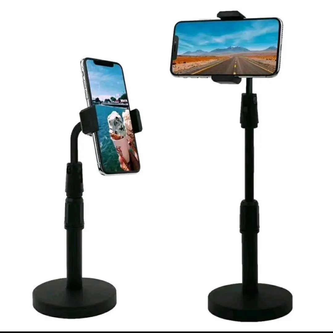 Holder HP HD25 / Holder HP L7 untuk Meja Smartphone - Bahan Plastik ABS, Ukuran HP 6 Cm - 9.5 Cm, Dapat di Putar 360 Derajat - Handphone