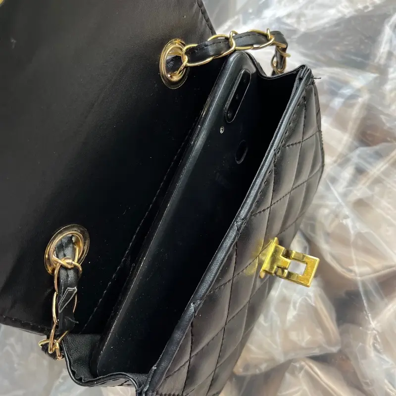 Túi xách nữ mini đeo chéo nhỏ gọn da trần trám đẹp Khoá Gập Bag Đeo Vai 7