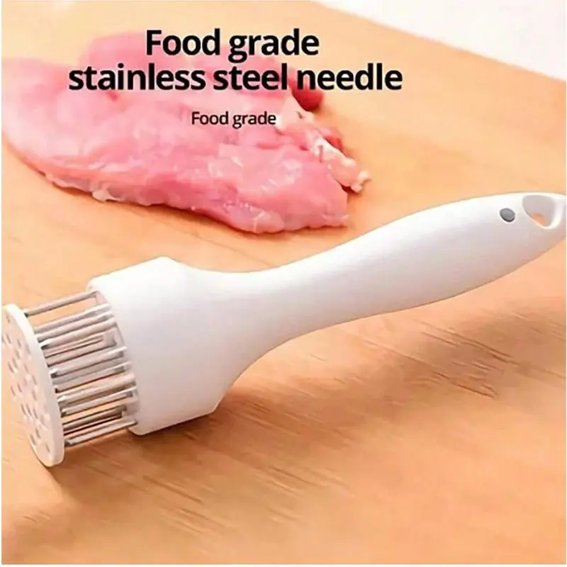 Manual Meat Tenderizer, Handheld Meat Tenderizer with Broken Tendons, Pork Chop Chicken Chop Chicken Wings Meat Needle Hammer for Kitchen, Utensils 3