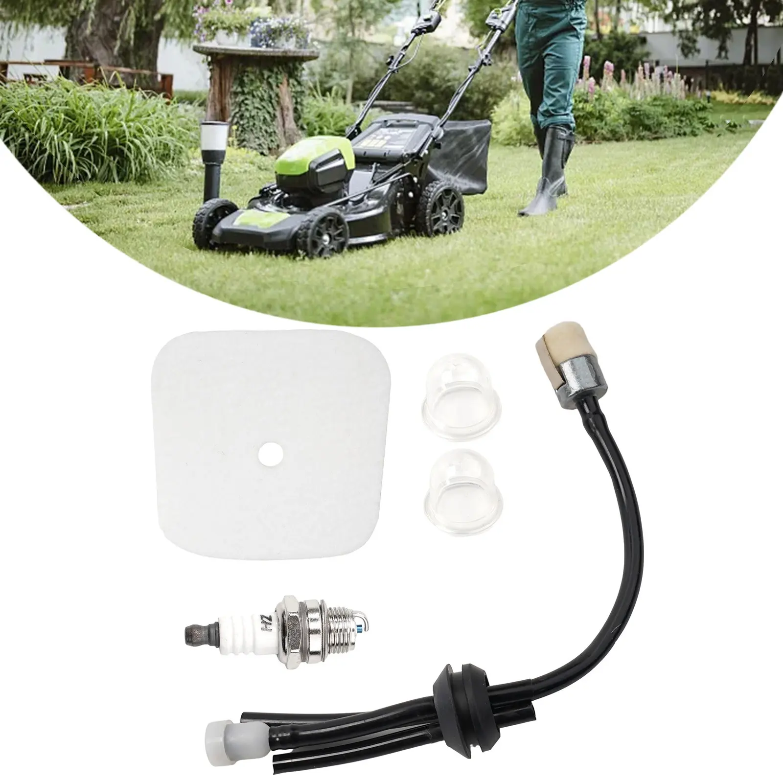 Air Filter Fuel Lines  for Primer Bulb for Mantis 7222M 7920 7924 Tiller Cultivator