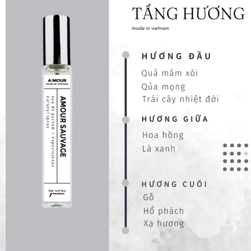[Combo 3 Chai] Nước Hoa Nam Dạng Xịt 10ml Perfume Cosmetic Men 3