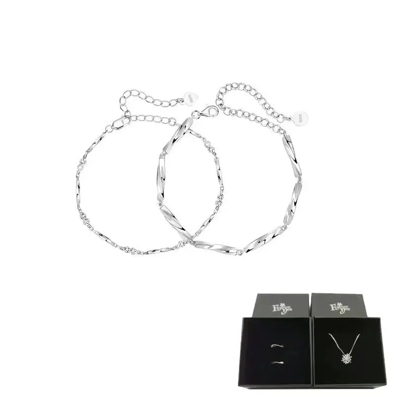 Vòng Tay Cặp Đôi,  Thiết Kế Mobius Ngôi Sao Và Mặt Trăng, Ins, Một Cặp Dành Cho Nam Và Nữ, Thời Trang Độc Đáo Phổ Biến Quà Tặng Ngày Lễ Tình Nhân