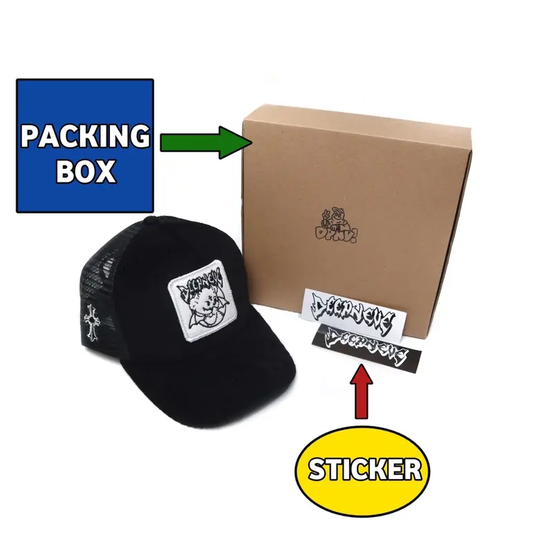 STEALTH TRUCKER HAT BLACK TOPI JARING HITAM DEEPNEVE 6
