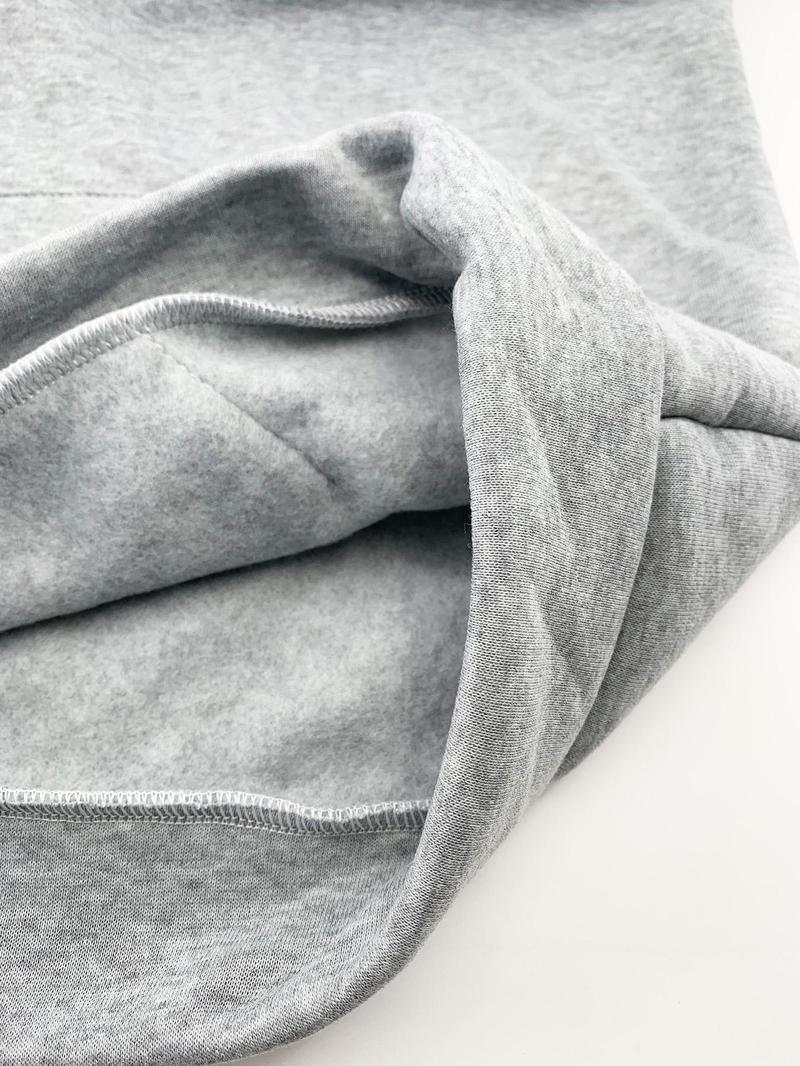 Product Introduction of 【Plus Size】 Letter Print Zip Up Hoodie & Sweatpants Set, Casual Long Sleeve Hooded Sweatshirt & Jogger Pants, Women's Fall & Winter Clothes 5