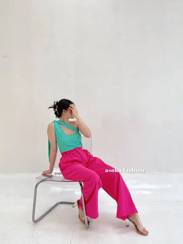 ASOKA Stormi Pants 2124 - Celana Kulot Linen - Celana Wanita Highwaist 3