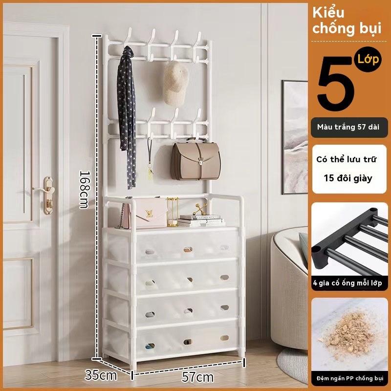 Kệ để giày Kệ đựng giày dép 5 tầng có lớp nhựa PP lót chống bụi kedegiay Lắp Ráp hegiare
