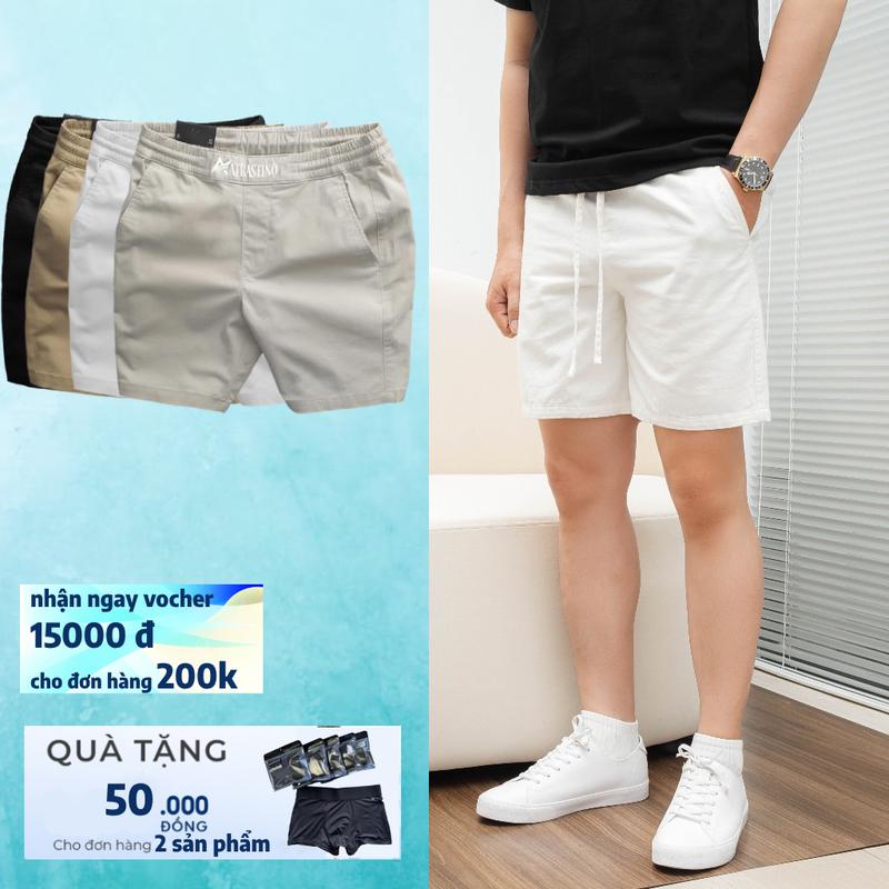 Quần short kaki nam Joly co giãn dầy dặn mềm mịn form ngắn trên gối trẻ trung.…