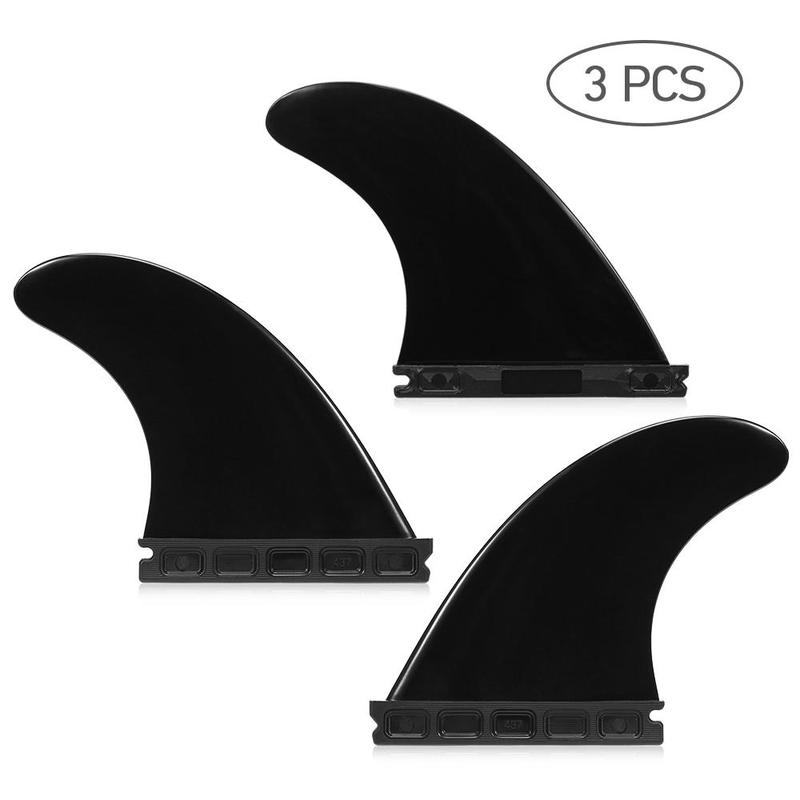 Product Introduction of Vịnh Tri Fin, Bộ 3, 4,37 ", Vịnh Tri Fin, Vây FCS, Thruster Vây Tương Lai 3 Gói, Thích Hợp Để Lướt Sóng 1