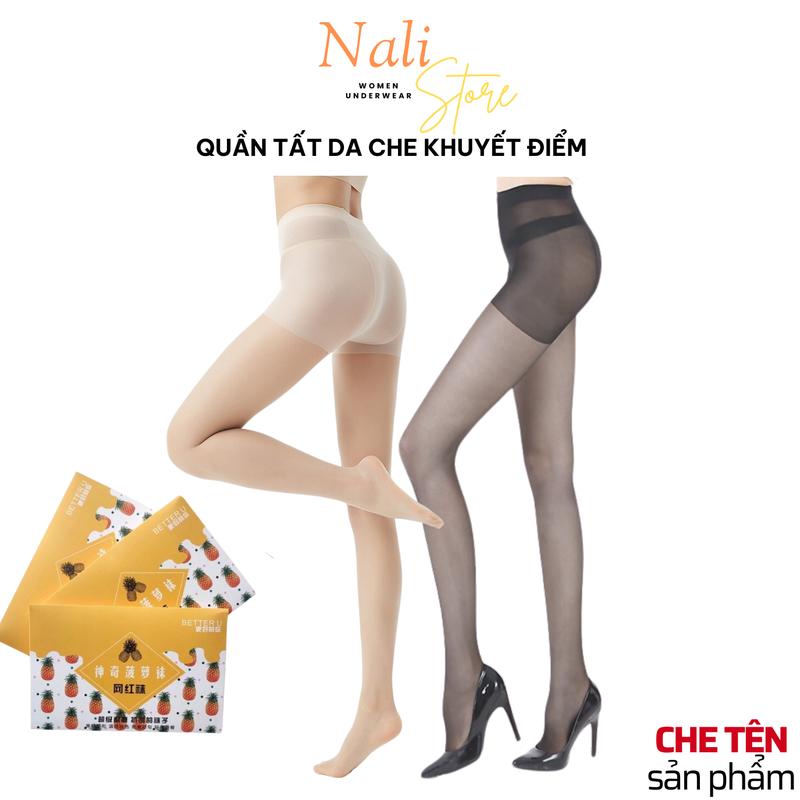 COMBO 2 Đôi quần tất dứa dai, co giãn , tất che khuyết điểm FREESIZE <58KG <1m6 NL200 Nữ Women quần tất thật chân