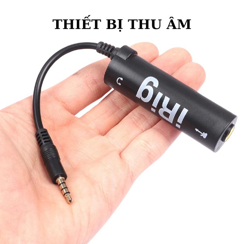  Irig - Cục thu âm - Thiết bị thu âm livestream cho mixer - vang số - âm li - organ - guiar hàng cao cấp chính hãng âm thanh hay hơn cho điện thoại iphone androi Phụ Kiện Nghe Nhạc 