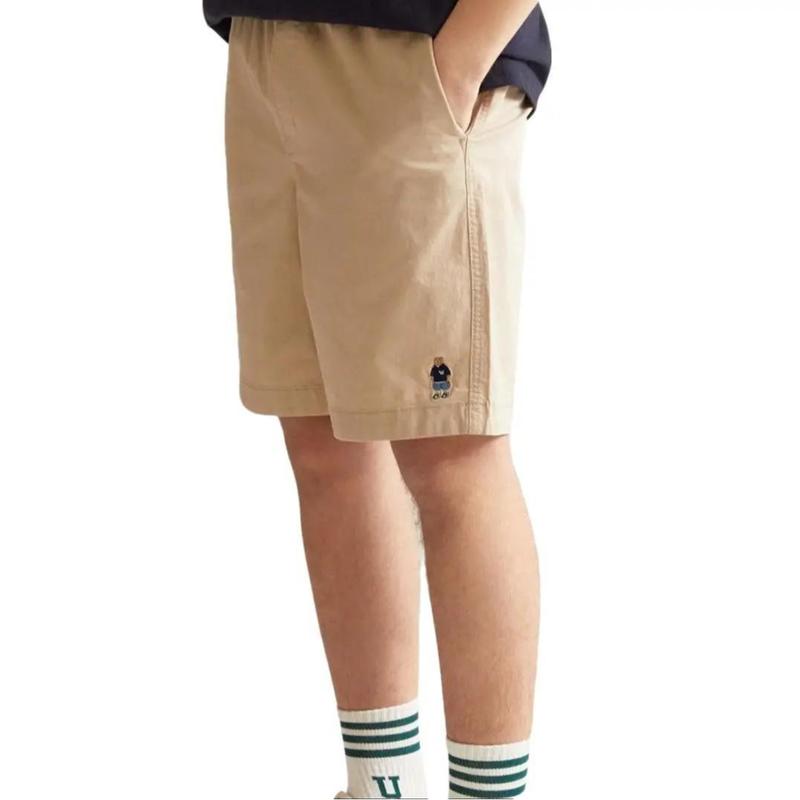 Quần Short Kaki Nam Nữ STEVE BEAR Vải Kaki Cotton Menswear Thun Unisex Đen/Trắng/Beige Kate