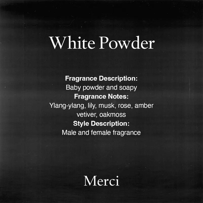 White Powder - Eau de Parfum Merci Fragrances Perfume Unisex Long Lasting 2