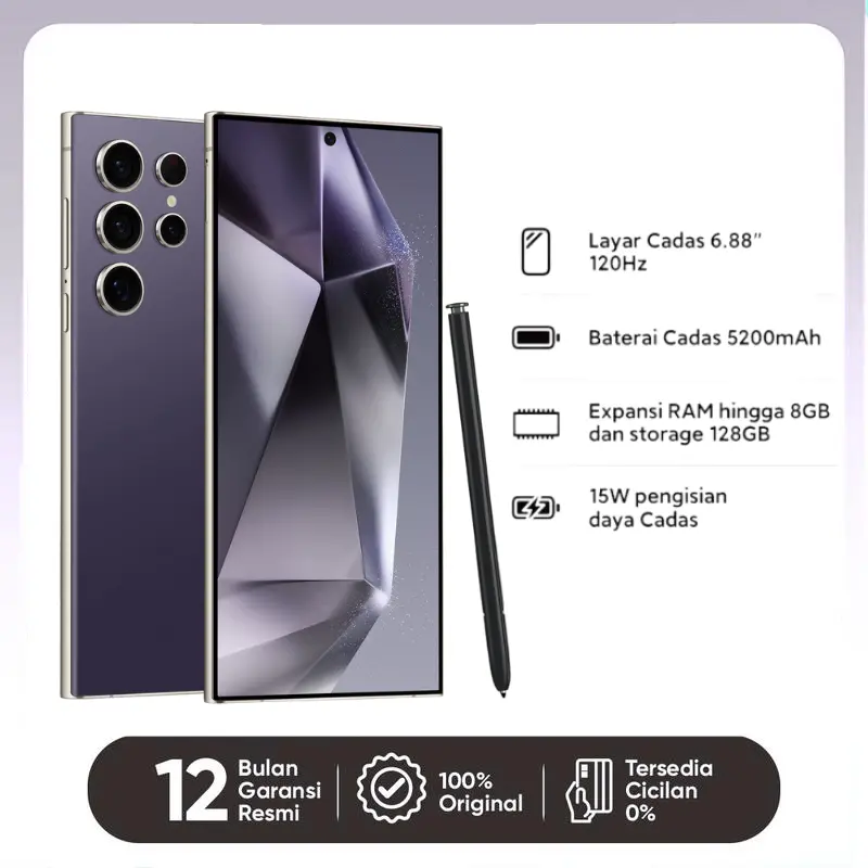vlvo Y100 - Desain Fashion Glow, Tahan Air IP54, Baterai 5000mAh - Smartphone Stylish untuk Cewek Aktif, Bisa Cicil 0%