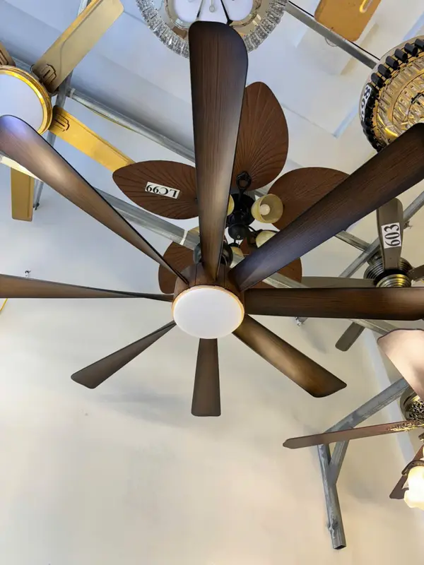 Quạt Trần 8 Cánh ABS nhiều phiên bản mầu (Có Dây Cáp An Toàn)  Đường Kính 1m52 - Điều Khiển 6 Cấp Độ Gió Cực Mát và 3 Chế Độ Ánh Sáng - Dùng cho Mọi Không Gian Nhà Việt - Fan, QuạT 1