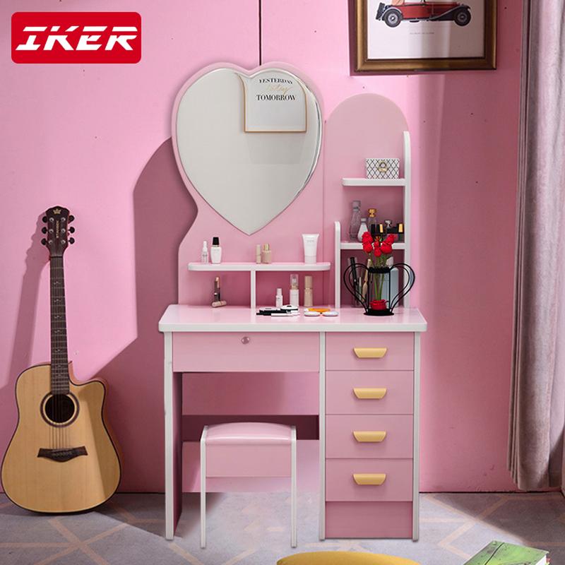 Bàn trang điểm sang trọng tinh tế có kèm gương soi Tủ đồ tích hợp ngăn kéo Chống ẩm chống mài mòn chống trầy xước dễ lau chùi,Dễ dàng lưu trữ và lấy mỹ phẩm, các sản phẩm chăm sóc da,