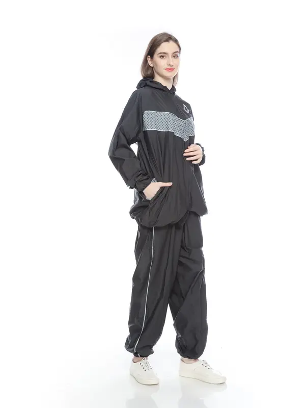 Sauna Suit Rainsol Ethnic | Baju Sauna | Jaket + Celana Sauna | Full Resliting Set Uniseks Sport 6