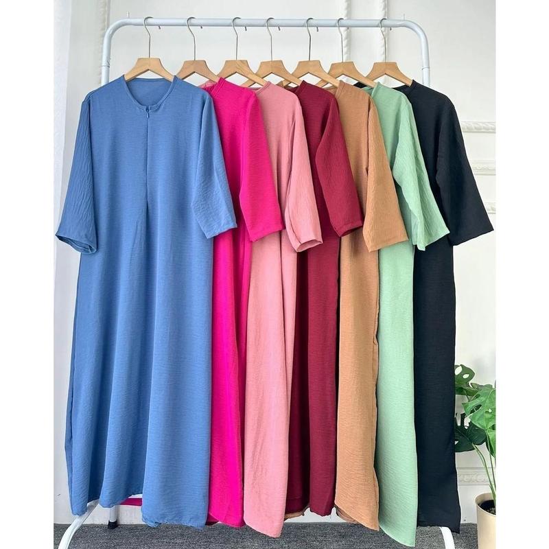 DASTER CRINKLE AIRFLOW  TANGAN 3/4 POLOS JUMBO // DRESS CRINKLE AIRFLOW TANGAN 3/4 1