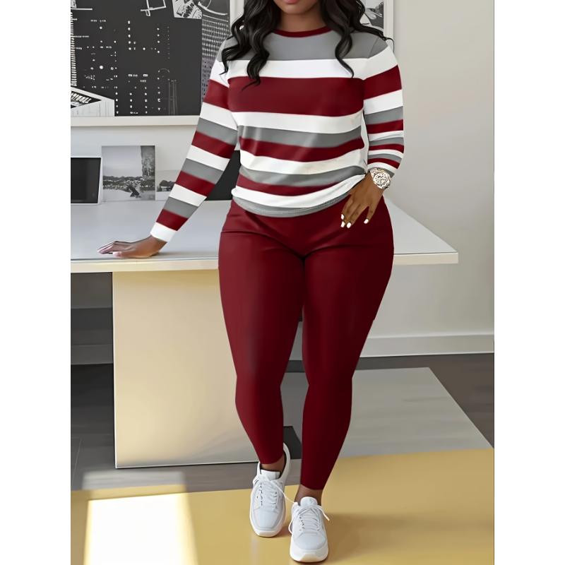 Fashion British Style Solid O Neck Long Sleeve Two Pieces(4 colors) Fashion British Style Solid O Neck Long Sleeve Two Pieces(4 colors)
