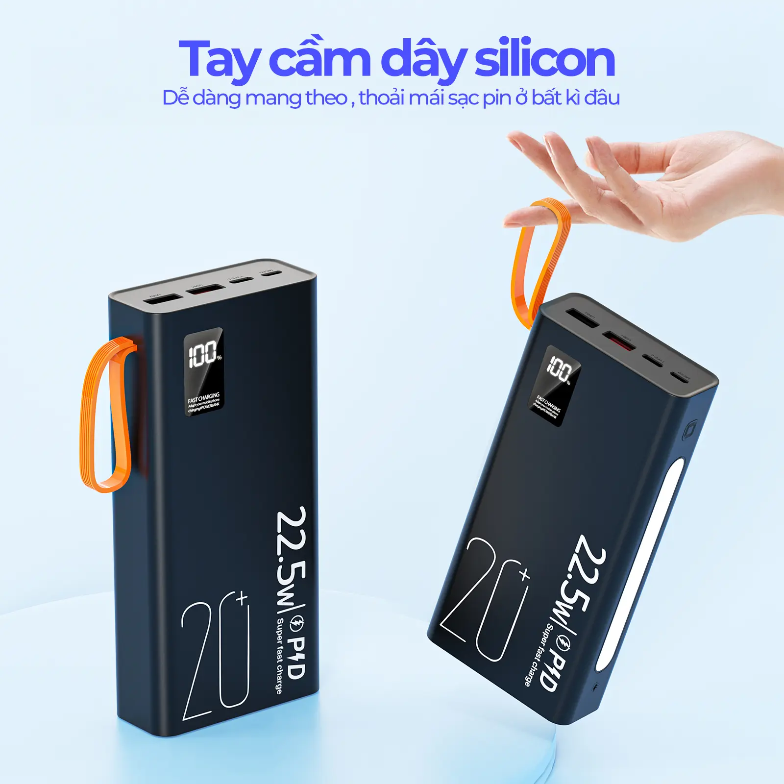 【GOOJODOQ&vlog】Sạc dự phòng GOOJODOQ 2024 Sạc nhanh 22,5w , 20000 mah màn hình hiện thị % PIN , Đèn pin độ sáng cao Sạc Pin Phụ Kiện sạc  dự | BigBuy360 - bigbuy360.vn