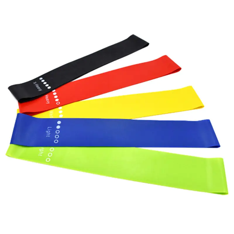 Elastic Resistance Loop Bands Gym Yoga Exercise Fitness Workout ...