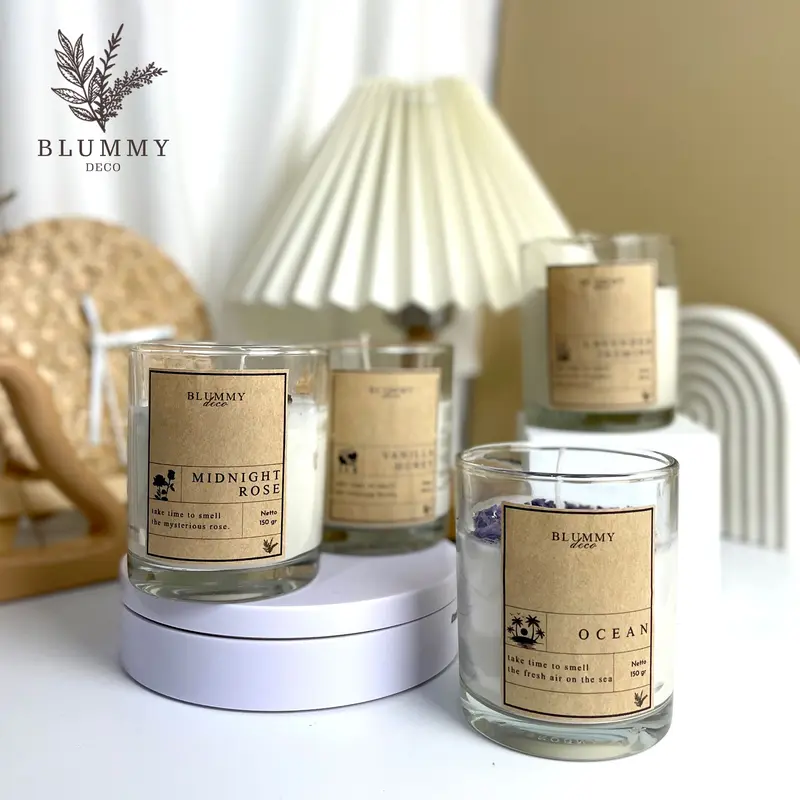 [150gr] Lilin Aromaterapi - Scented Candle - Lilin Aromatherapy - Lilin Souvenir Lilin Grosir Lilin Wangi Candle Aromatherapy Vegetable Natural Wax 150 gr 2