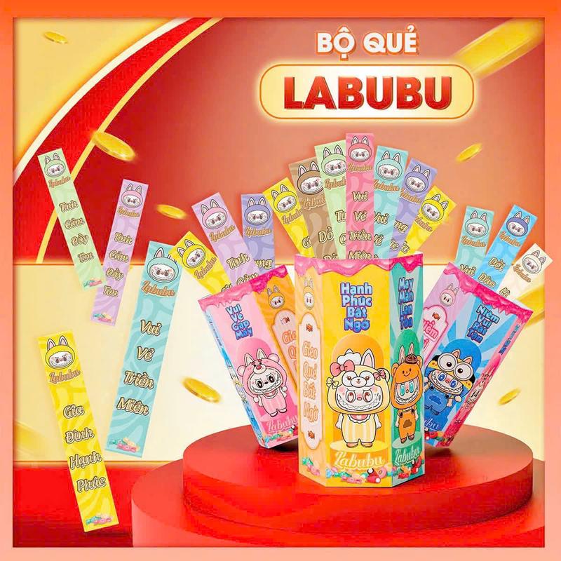 Lì xì que gieo quẻ Lục Giác 12 câu chúc phát Lộc Tết 2025 -12 quẻ Lì xì thật vui, thật chất bao baoli x